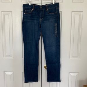 American Eagle Outfitters, skinny, super stretch jeans.